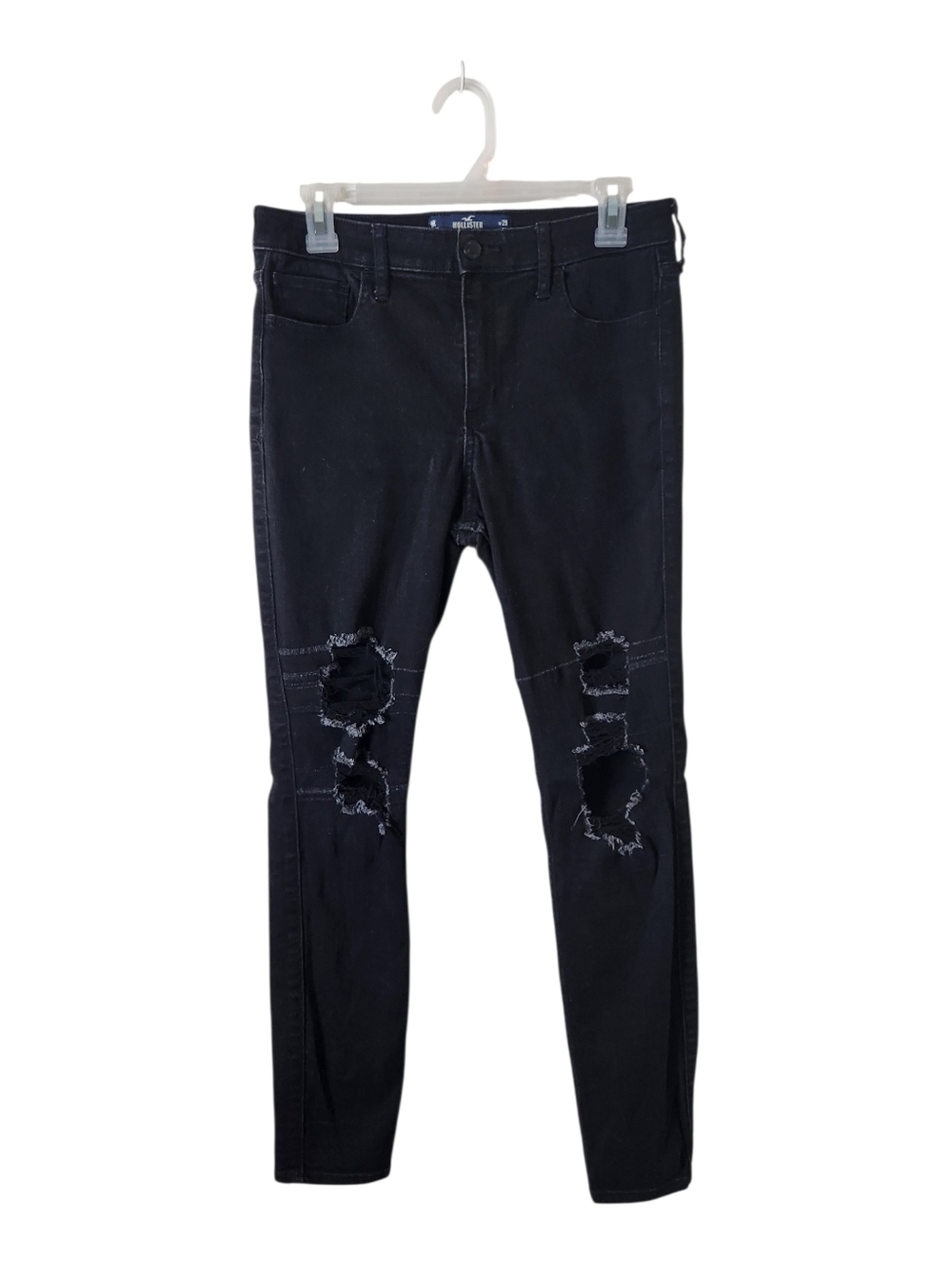 Hollister High Rise Super Skinny Black Jeans